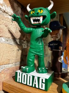 A Rhinelander Hodag bobblehead.
